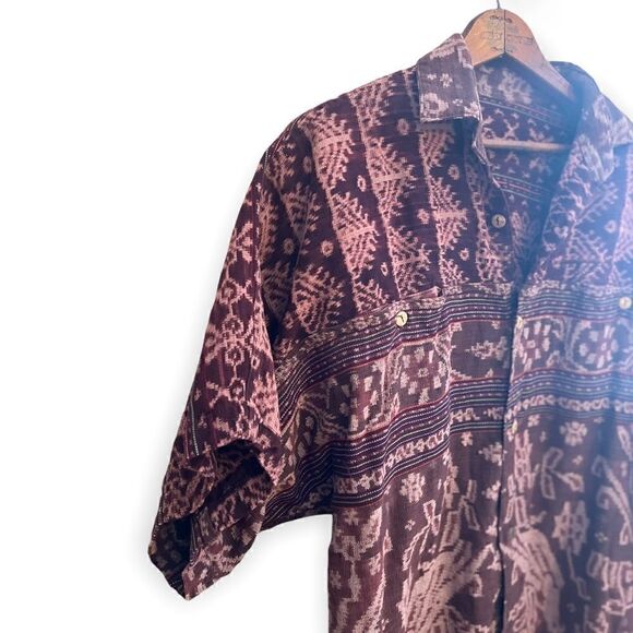 100% Cotton Short Sleeve Button Down Shirt - Picture 3 of 6